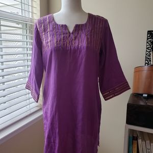 Purple Indian Tunic